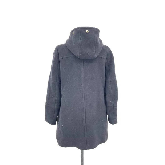 J. Crew Chateau Parka Jacket in Italian Stadium-Cloth Wool Black Size 4 - Picture 7 of 10